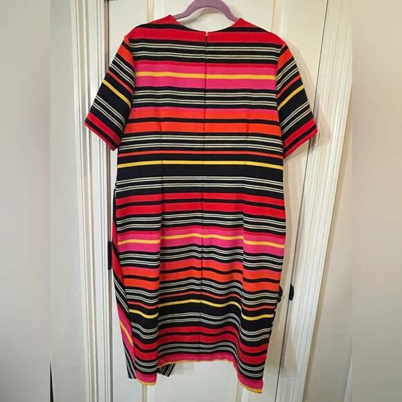 Cato Bold Striped Faux Wrap Asymmetrical Dress - EUC - 18W - Picture 8 of 8